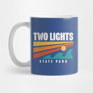 Two Lights State Park Maine Souvenir Lighthouse Mug